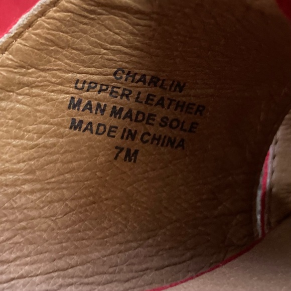 Jeffrey Campbell Charlin Red Suede Slip On Flats - Picture 7 of 7